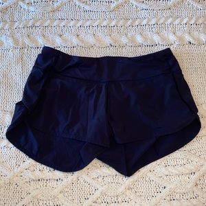 Navy Blue Lululemon Speed Shorts
